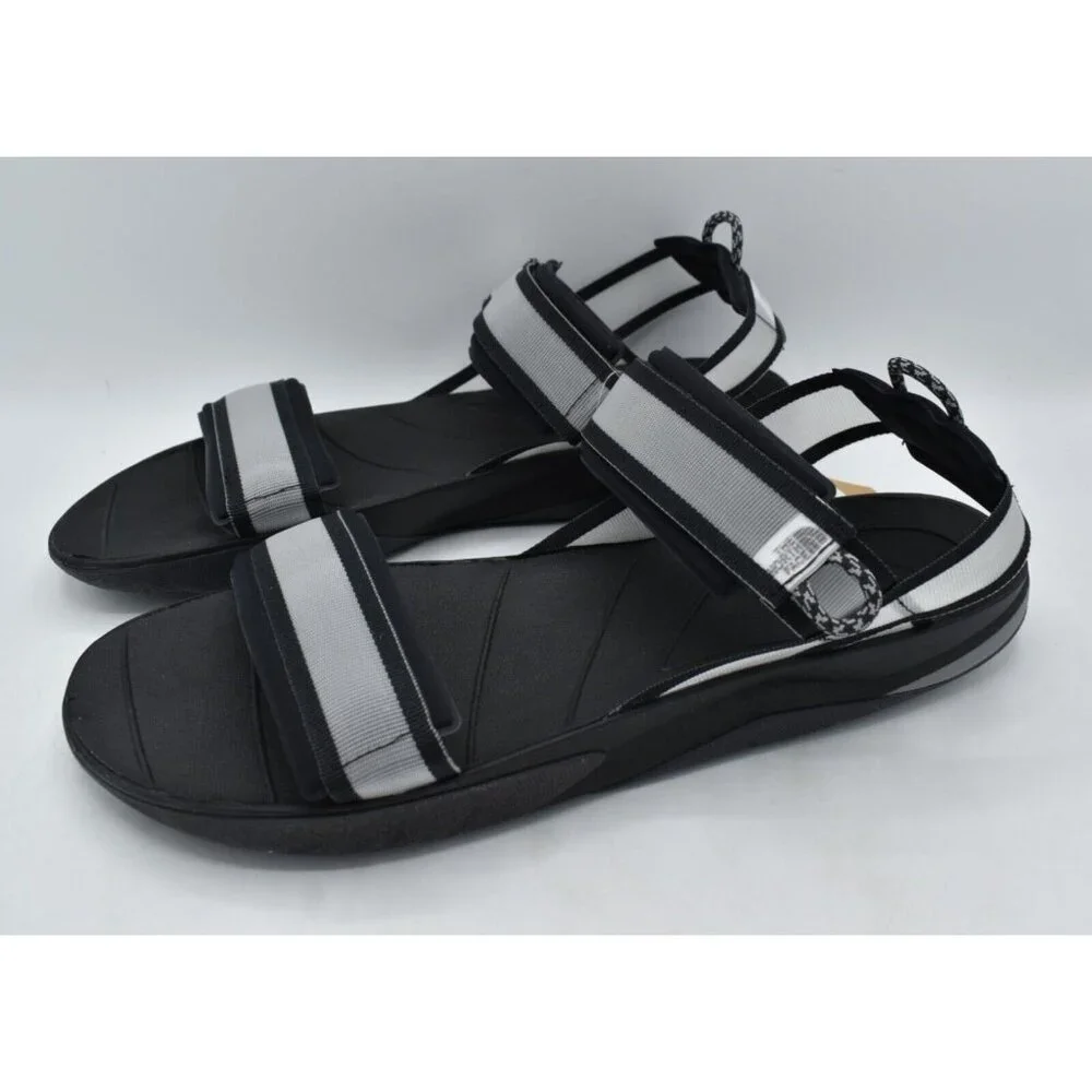 The North Face Mens Size 13 Skeena Sport Black Grey Sandals Shoes